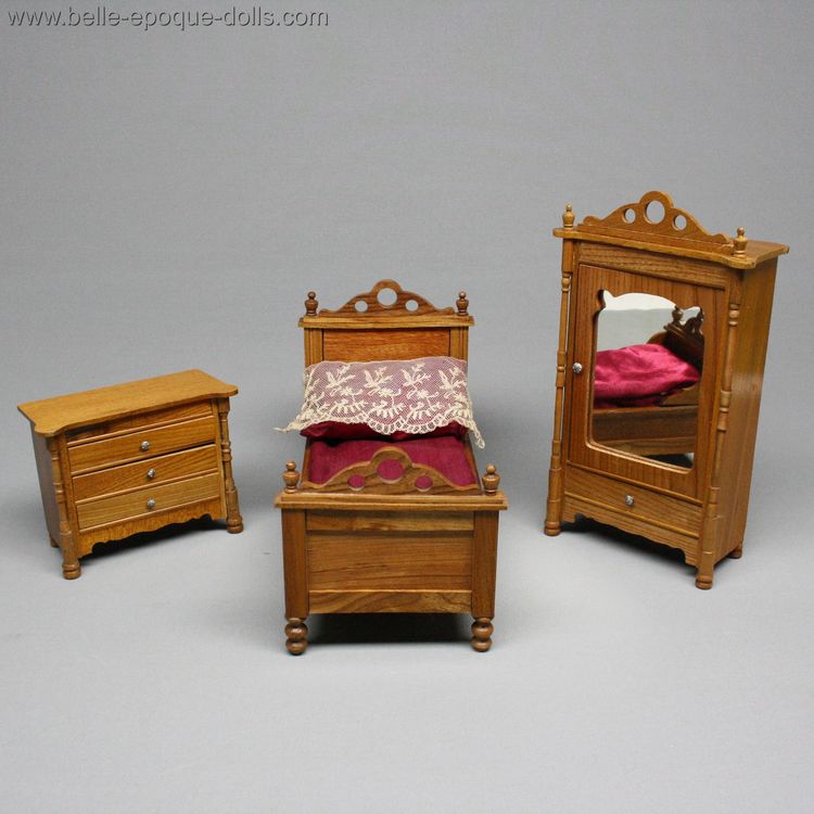 Antique dolls house furniture german , Puppenstuben zubehor