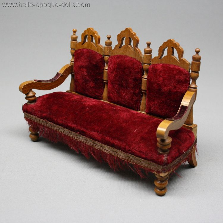 Antique dolls house furniture german , Puppenstuben zubehor