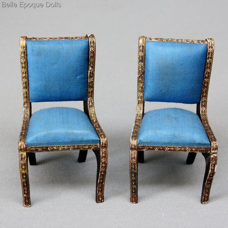 Antique Dollhouse miniature French salon , Puppenstuben mbel