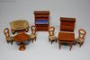 Antique Dollhouse miniature wooden furniture , Antique dolls house furniture german , Puppenstuben zubehor 
