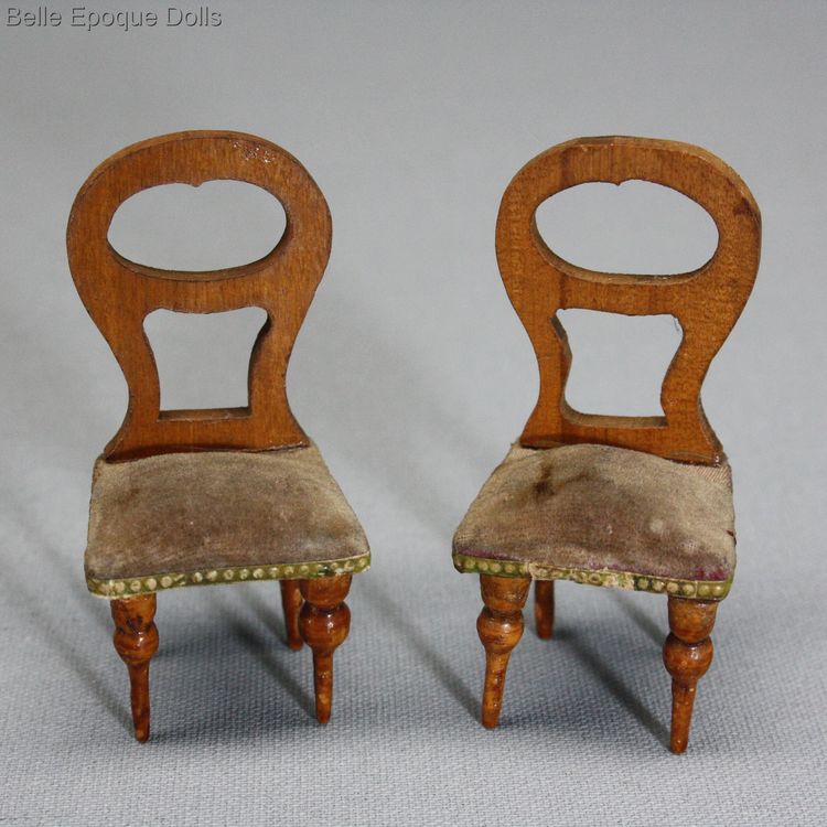 Puppenstuben zubehor , Antique Dollhouse miniature wooden furniture , Puppenstuben zubehor