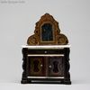 Antique Dollhouse miniature boulle biedermeier , Antique dolls house furniture german biedermeier , Puppenstuben zubehor mbel biedermeier boulle 