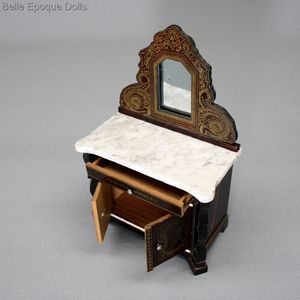 Antique dolls house furniture german biedermeier , wagner sohne furniture , Antique dolls house furniture german biedermeier 