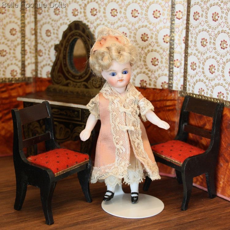Antique dolls house german biedermeier furniture  , Puppenstuben zubehor mbel biedermeier stuhl