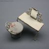 Antique Dollhouse miniature metal dressing table , Antique dolls house metal furniture  , Puppenstuben zubehor 