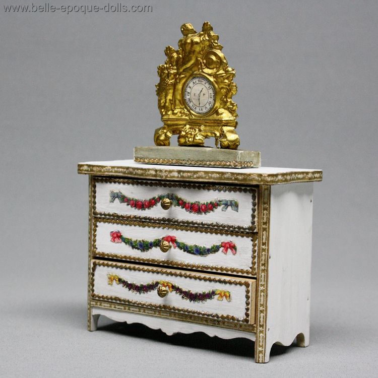 Antique miniature salon for sale , Puppenstuben zubehor , Antique dolls house furniture bolant