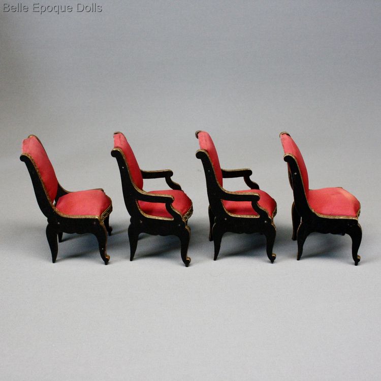 Puppenstuben mbel , Antique Dollhouse miniature French salon , Victor Bolant salon