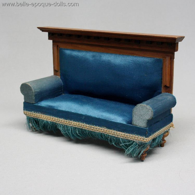 Antique Dollhouse miniature wooden salon , Puppenstuben mobel