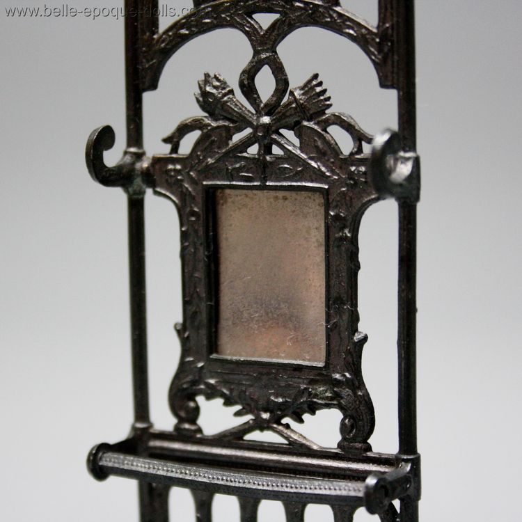 Antique Dollhouse miniature Entry Hall Rack , Puppenstuben zubehor