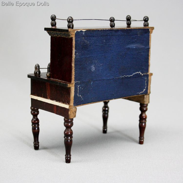 Puppenstuben zubehor biedermeier , Antique Dollhouse miniature bonheur du jour , Puppenstuben zubehor biedermeier