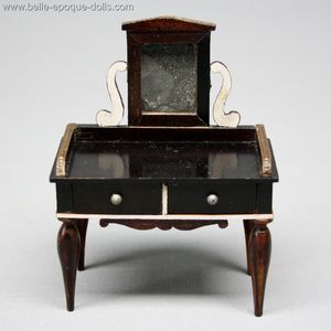 Antique Dressing Table with Mirror - By Kestner with Shop Label