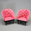 Tufted upholstery Napoleon III miniature salon , Antique French salon furniture ,  Mbel Salon fr antike franzsische modepuppe  