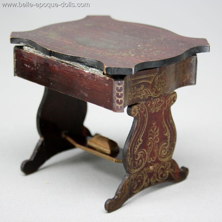 Antique Dollhouse miniature sewing table , Walterhausen 