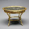 alte puppenstuben erhard sohne , german erhard shne oval table ormolu  , erhard shne dollhouse accessories furnishings 