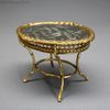 erhard shne dollhouse accessories furnishings , german erhard shne oval table ormolu  , alte puppenstuben erhard sohne 