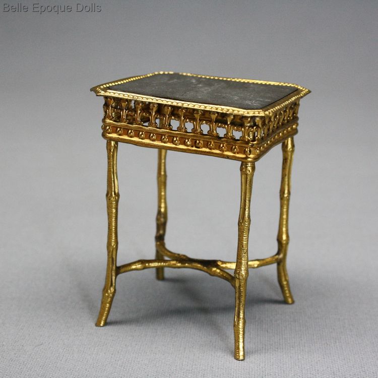 dollhouse table erhard sohne furnishings , antique metal toys