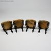 , Tufted upholstery Napoleon III miniature salon , antique French furnishings 