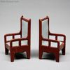 antique miniature  , Moritz Gottschalk pressed cardboard dollhouse furniture  , antique miniature  