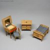 thuringia early miniature furniture set , thuringia early furniture , thuringia early miniature furniture set 