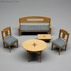 Erzgebirge Dollhouse Furnishings , thuringia early miniature furniture set , sofa bed dollhouse antique dollhouse miniature 