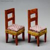 Erzgebirge Miniature Chairs , antique miniature dollhouse german furniture , early german dollhouse furniture 