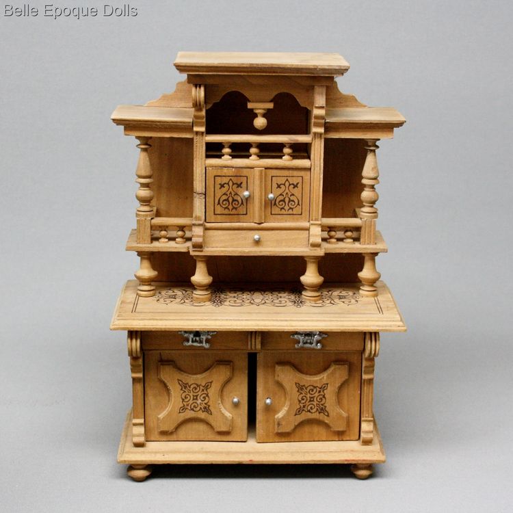 miniature antique dollhouse furniture , antique miniature buffet , miniature antique dollhouse furniture