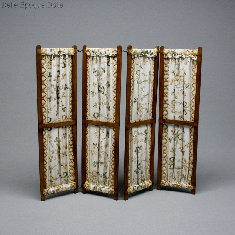 antique folding screen , paravent , folding screen