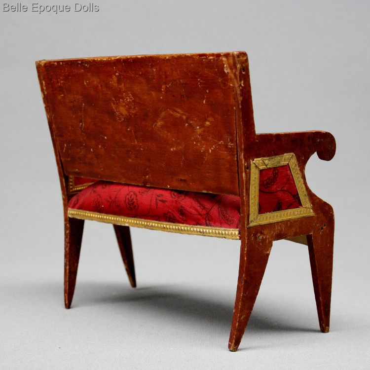 empire style sofa , antique miniature dollhouse sofa