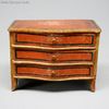 French early furniture miniature , antique miniature chest of drawers  , antique dollhouse furniture 