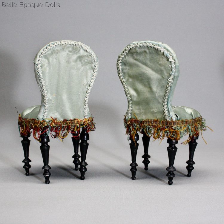 Tufted upholstery Napoleon III miniature salon , Mbel Salon fr antike franzsische modepuppe