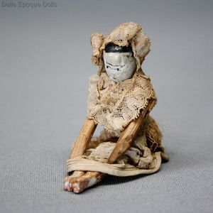 Antique Miniature Wooden Doll