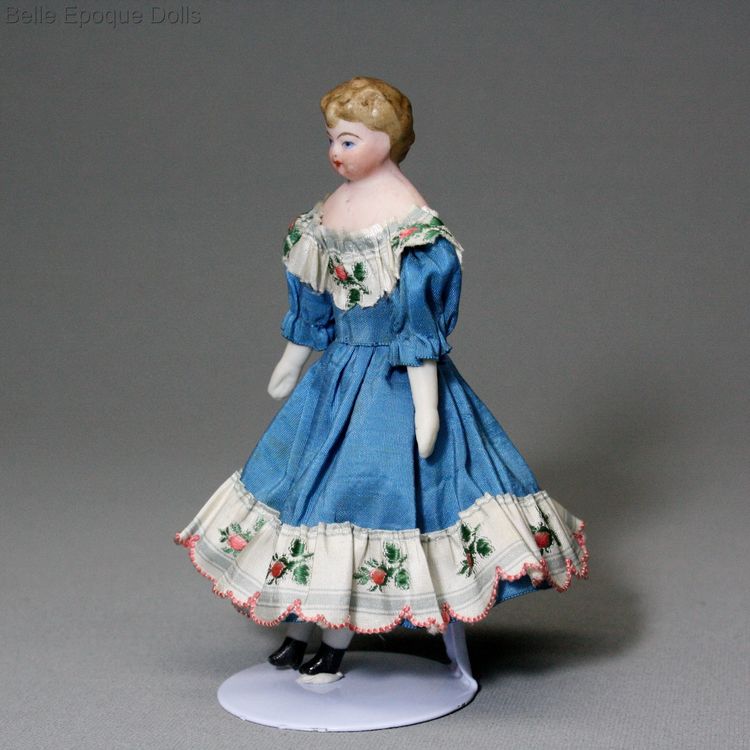 alte puppenstubenpuppen kindern , miniature antique doll , Antique bisque shoulder head