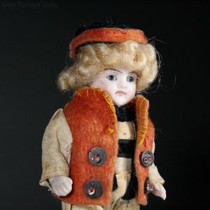 All-Bisque German Boy in Original Costume