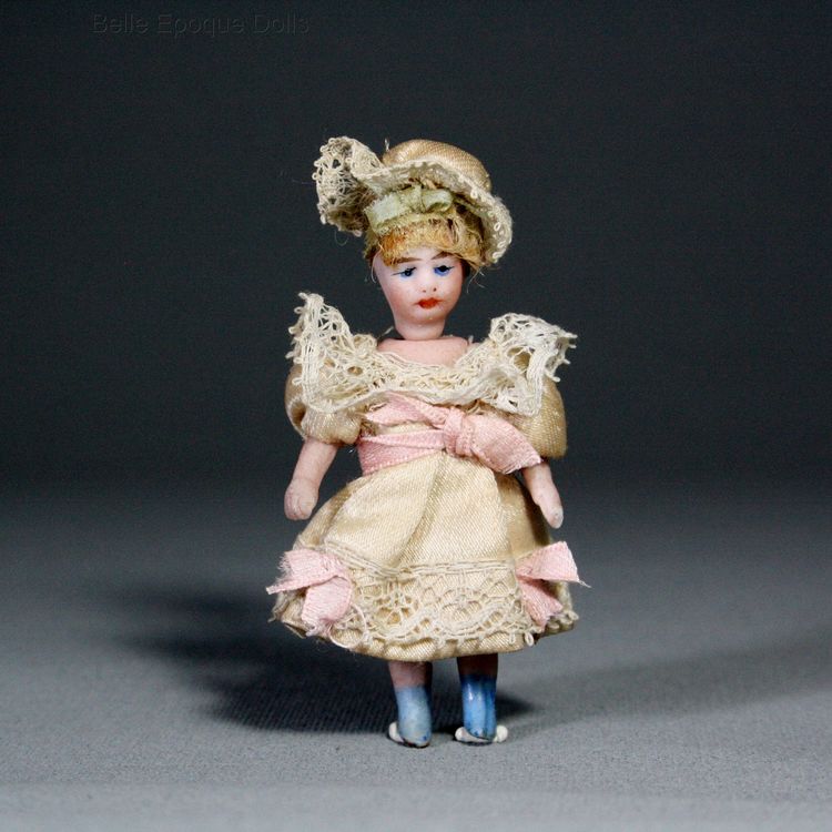 ganzbiskuit mignonnette , Puppenstuben zubehor ganzbiskuit , Antique french all bisque miniature doll