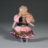 Antique French tiny mignonette , miniature antique doll  , Antique  Lilliputian Doll 