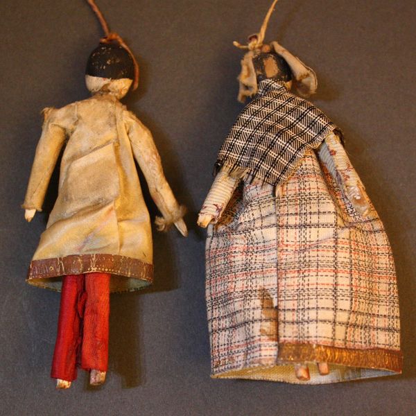 alte Puppenstuben grodnertal puppen , Antique Theatre dolls , alte Puppenstuben grodnertal puppen