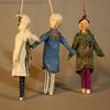 Antique Theatre dolls , Antique wooden grodnertal theater dolls , alte Puppenstuben grodnertal puppen 