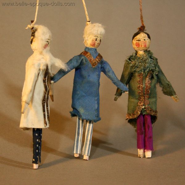 alte Puppenstuben grodnertal puppen , Antique Theatre dolls , alte Puppenstuben grodnertal puppen