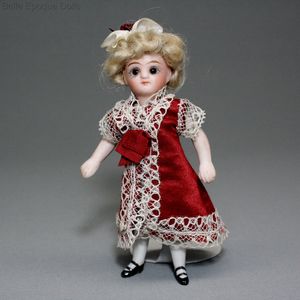Antique All-Bisque Doll - The Pretty Young Girl