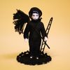 Antique Doll miniature , Antique all bisque varnished doll  , Antique frozen charlotte Chimney Sweeper 