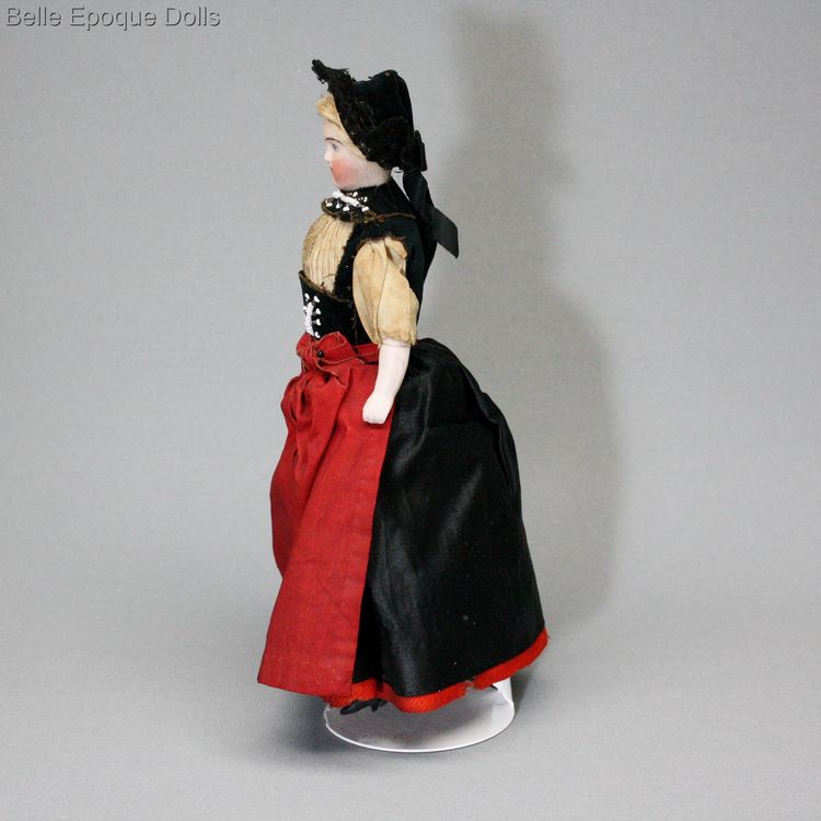 alte Puppenstuben puppe frau , Antique dolls house woman 