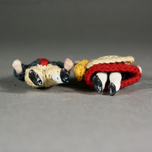 Puppenstuben puppen , Antique Dollhouse carl horn miniature , Puppenstuben puppen