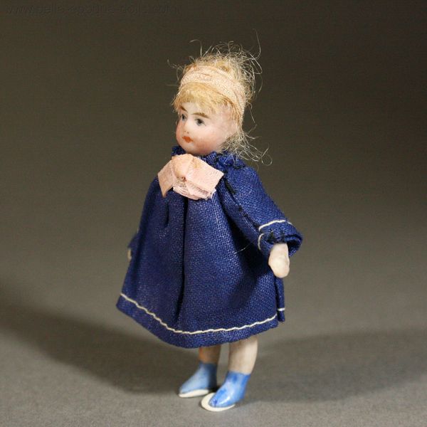 miniature antique doll , Antique  Lilliputian Doll