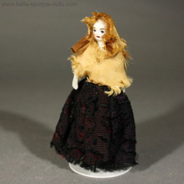 Antique dolls house doll , Puppenstuben puppen
