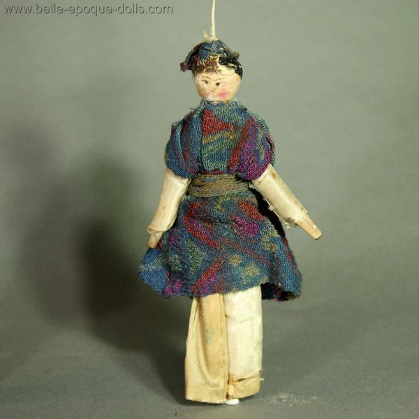 antique miniature theater opera doll , Antique Dollhouse theater miniature dolls , Puppenstuben grodnertal doll