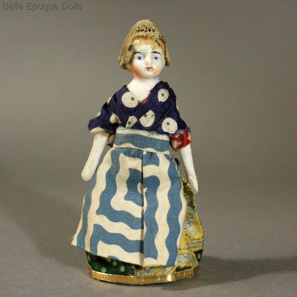 Antique dolls house dolls , Puppenstuben theaterpuppen