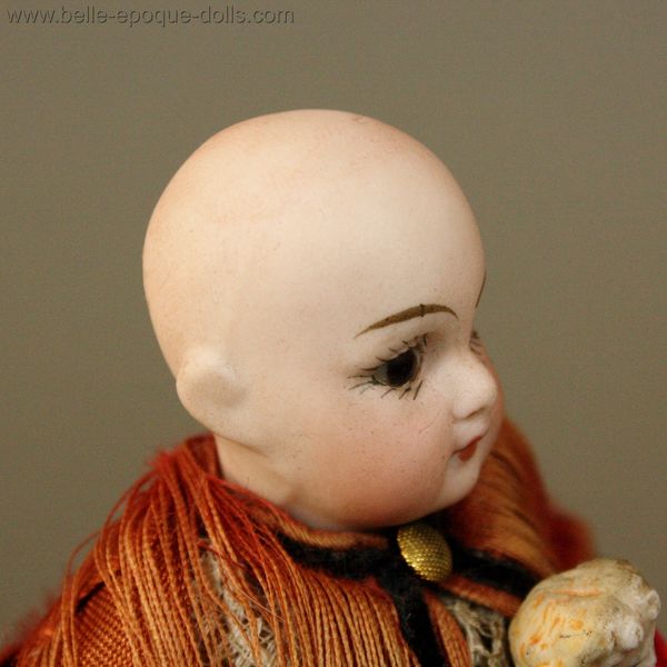 Puppenstuben ganzbiskuit puppen  , Antique all bisque doll mignonette 