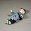 all bisque miniature antique doll , ganzbiskuit soldat Puppchen , Antique French tiny mignonette militaria 