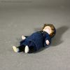 all bisque miniature antique doll , ganzbiskuit Soldat Puppchen , Antique French tiny mignonette militaria 