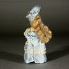 Antique French tiny mignonette  , all bisque miniature antique doll , franzoesische puppenstubenpuppe 